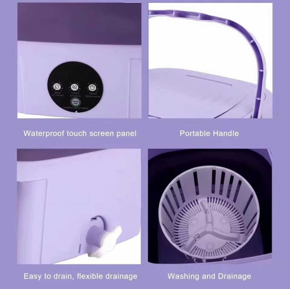 Portable Washing Machine | غسالة ملابس محمولة Mini Washer KSA