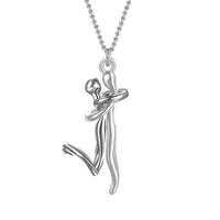 Couple Silver Pendant | قلادة فضية للأزواج – Love Couple Necklace