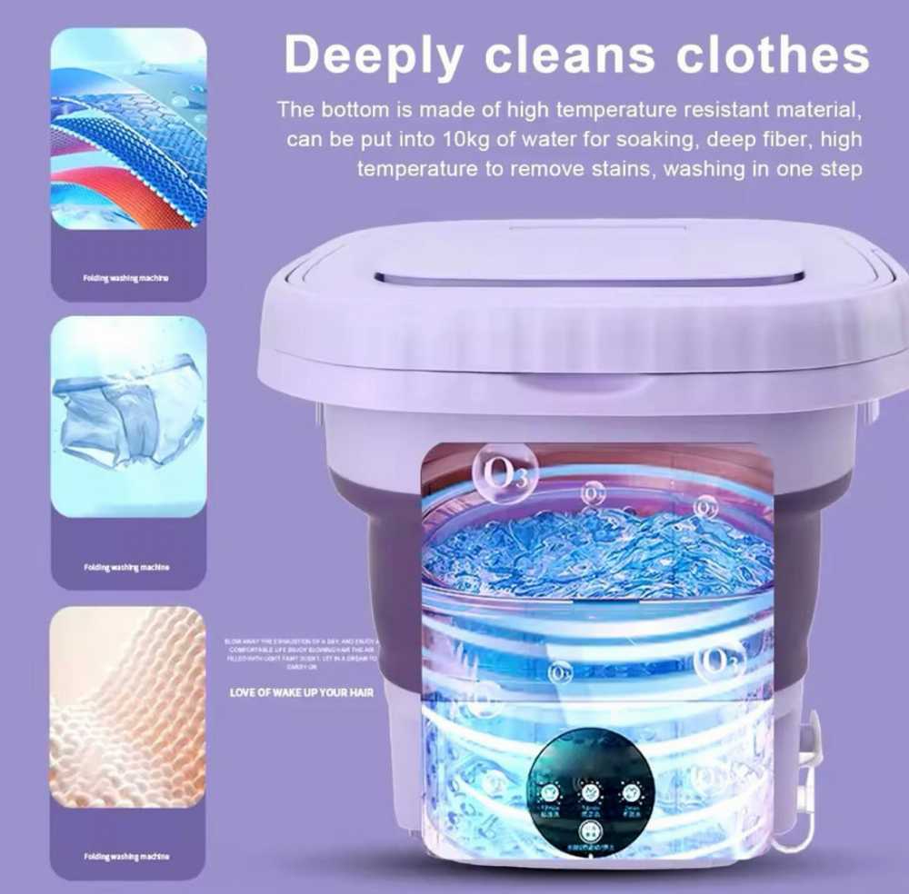Portable Washing Machine | غسالة ملابس محمولة Mini Washer KSA