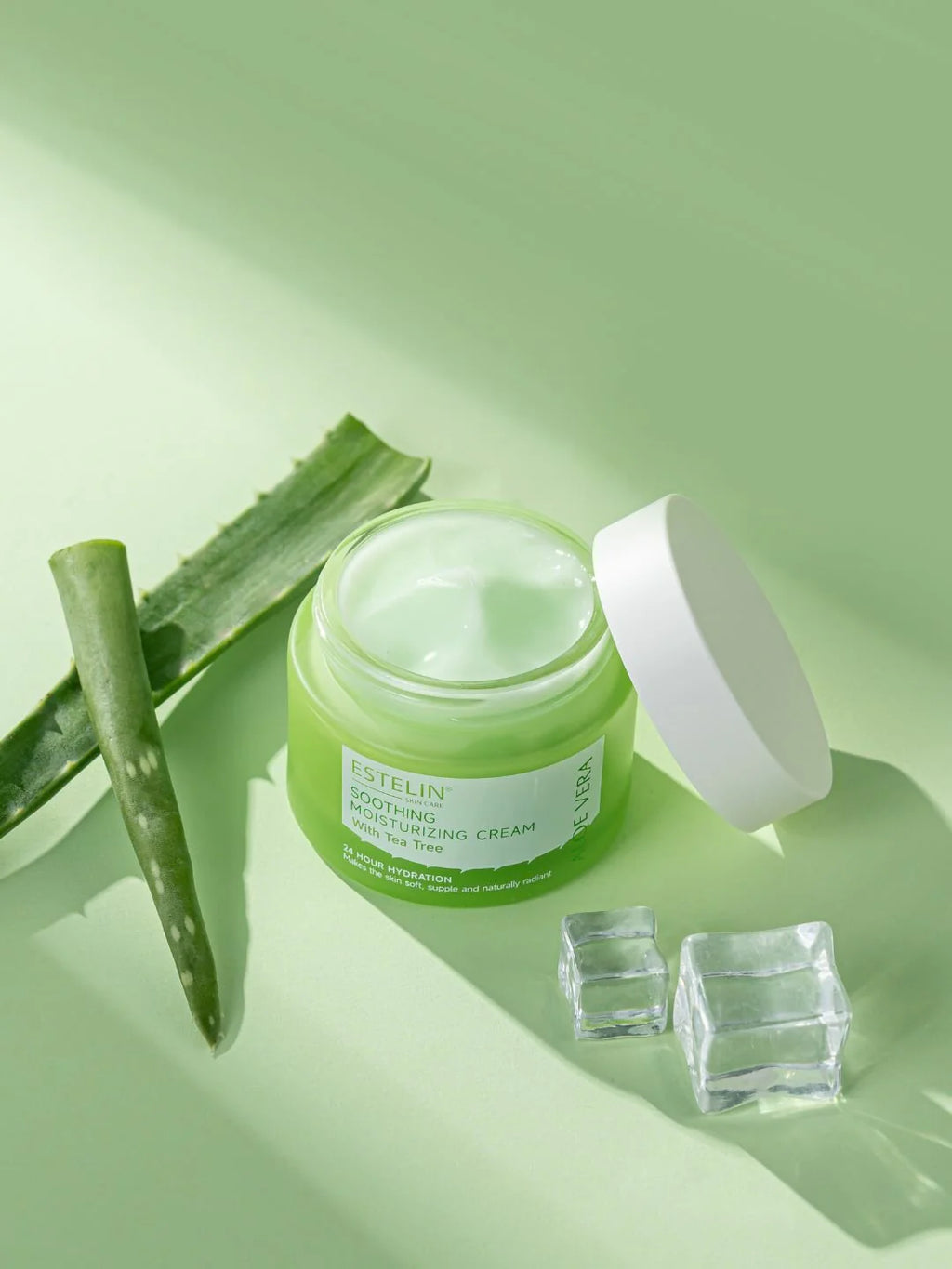 ESTELIN Aloe Vera Cream | كريم ألوفيرا مهدئ مع شجرة الشاي