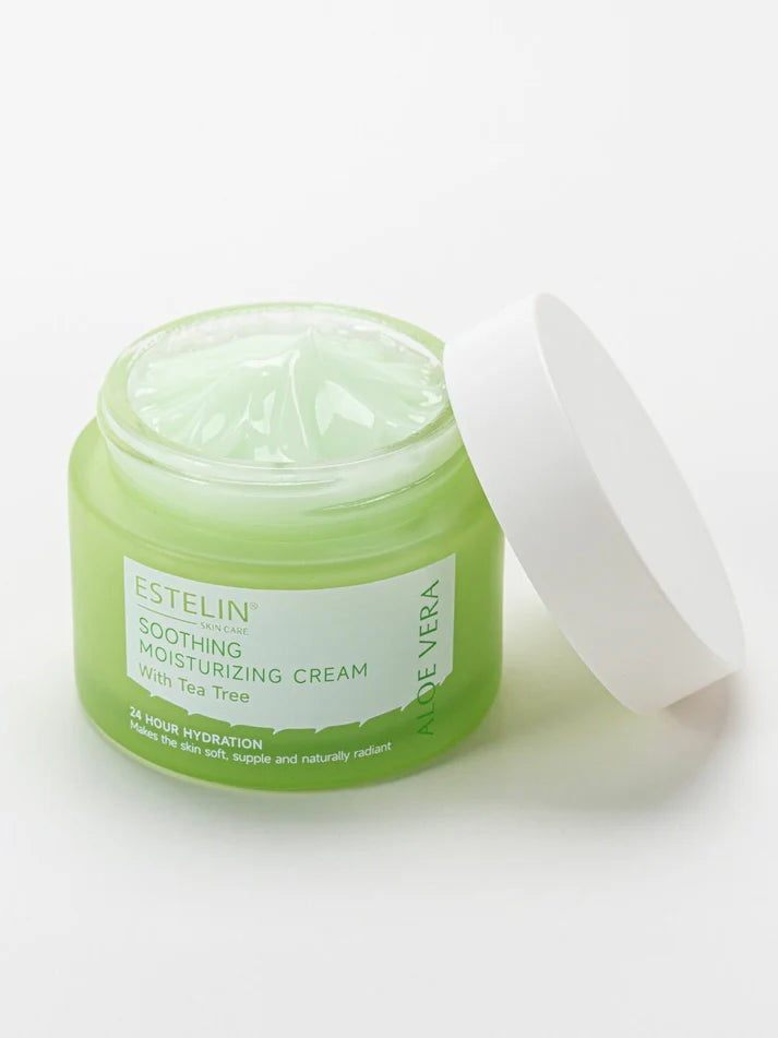 ESTELIN Aloe Vera Cream | كريم ألوفيرا مهدئ مع شجرة الشاي