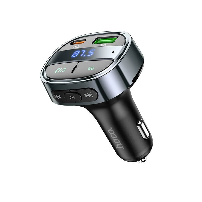 Hoco E70 Car FM Transmitter | ناقل إف إم للسيارة مع شحن
